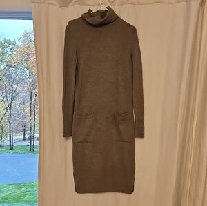 Athleta Olive Long Sleeve Sweater Dress